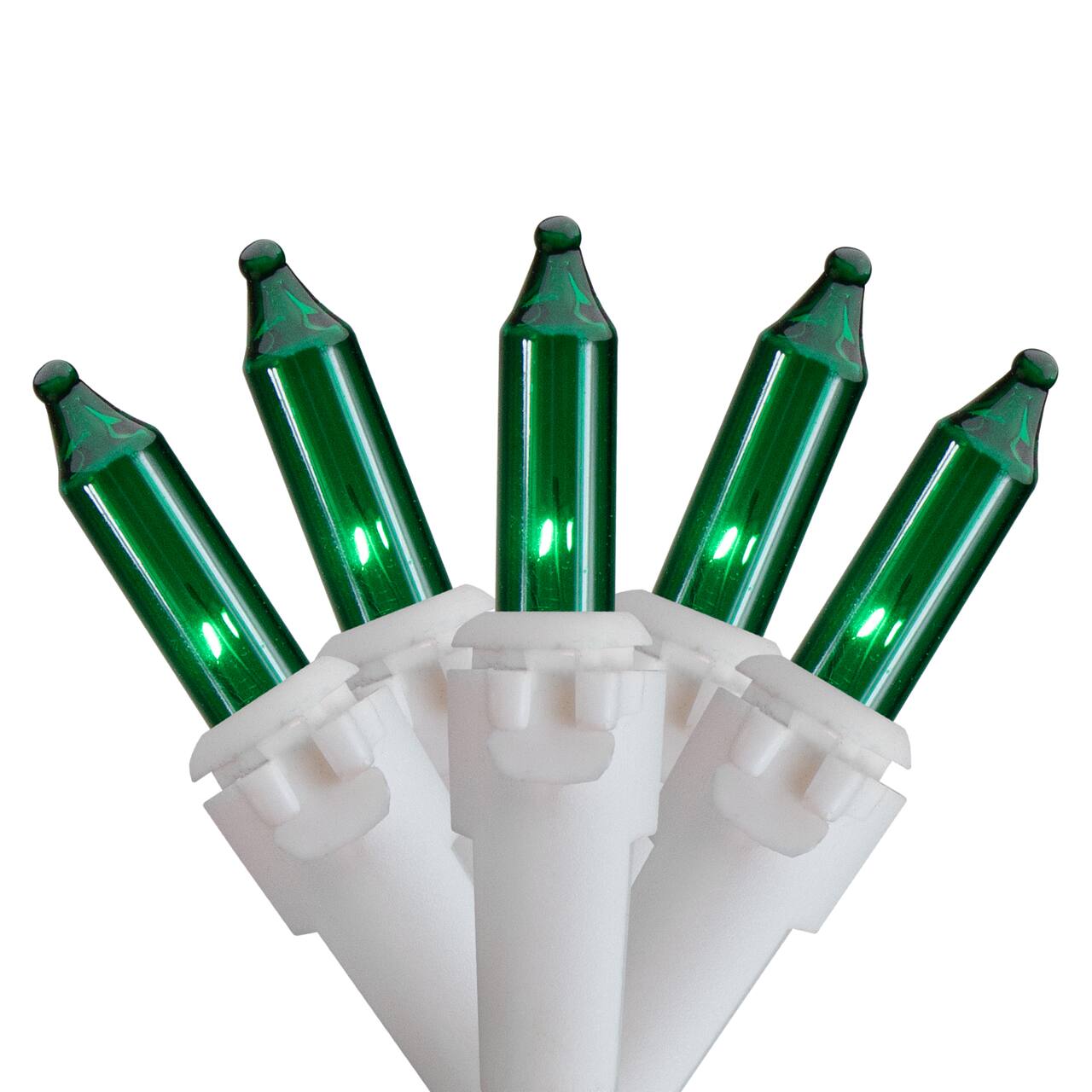 50ct. Mini Christmas String Lights with White Wire